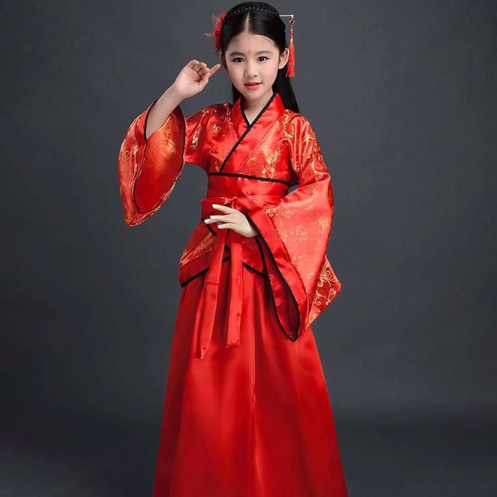 Ethnic Fashion Dress - Moda étnica infantil trajes antigos impresso