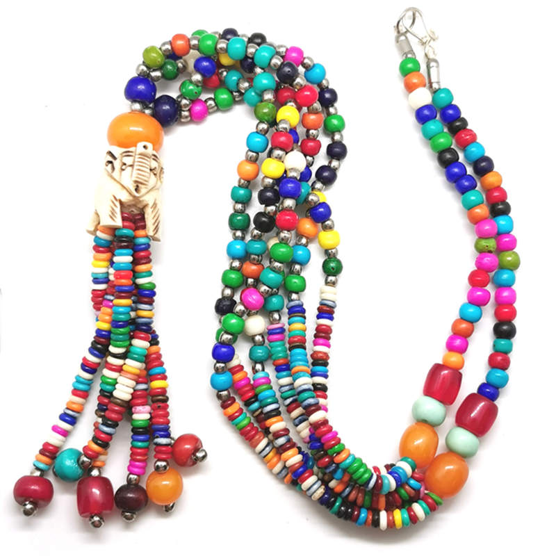 Ethnic Fashion Com - Tibetano Jóias Rainbow Yak Osso Frisado