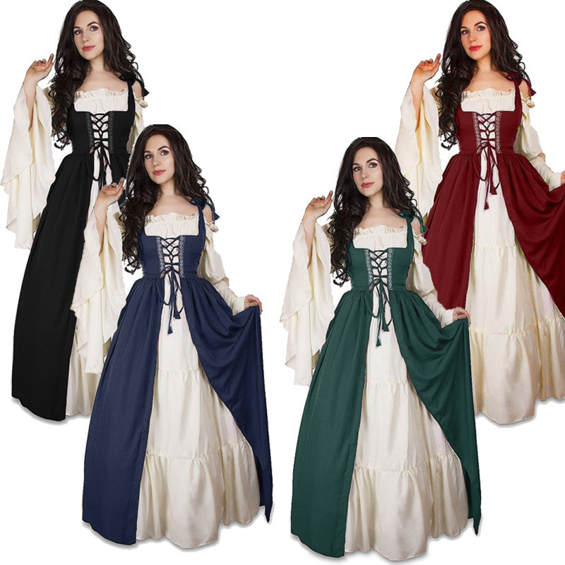 Ethnic Fashion Dress - Vestido Medieval Renascentista com Cinto na
