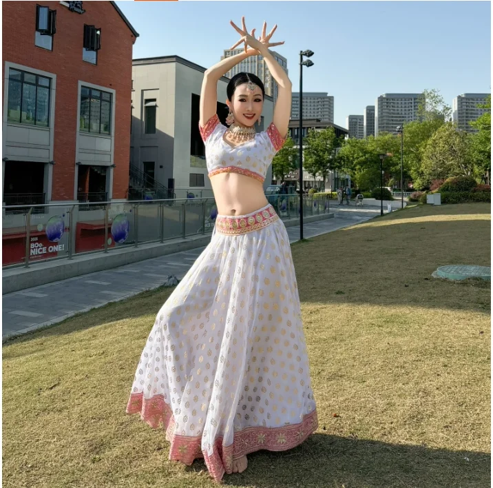 Salwar Kameez Set - Traje de Dança Feminino de Xinjiang,