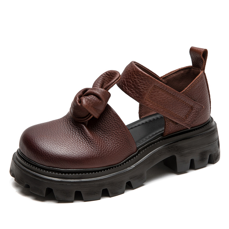 Ethnic Fashion For Women - Sapatos de Plataforma com Nó Étnico