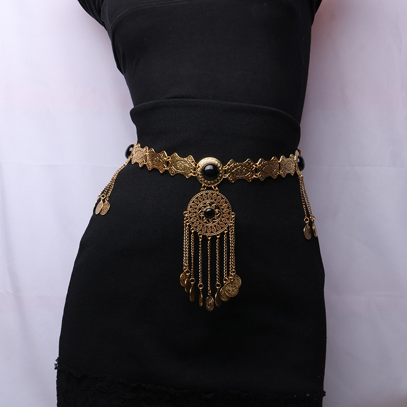 Ethnic Fashion Co In - Corrente de Cintura Feminina de Liga