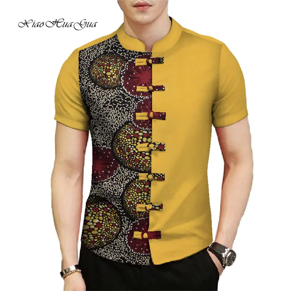 Dashiki Shirt Men - Roupas africanas para homens, tops casuais