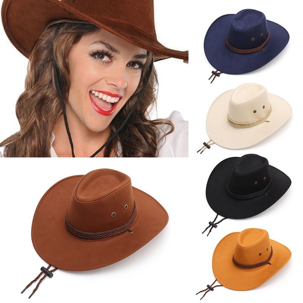 Winter Ethnic Fashion For Women - Chapéu de Cowboy Estilo Ocidental da