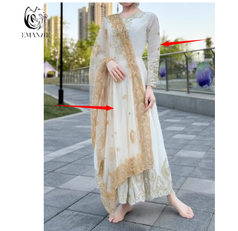 Traje de dança Xinjiang bordad - Salwar Kameez Set avaliação e preço
