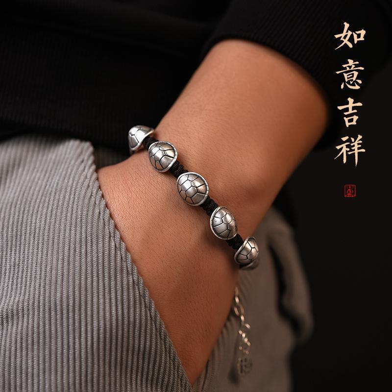 Pulseira masculina de prata es - Ethnic Fashion World avaliação e preço