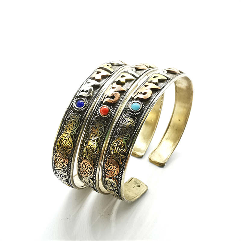 Amuleto tibetano de Mantras, P - Ethnic Fashion Com avaliação e preço