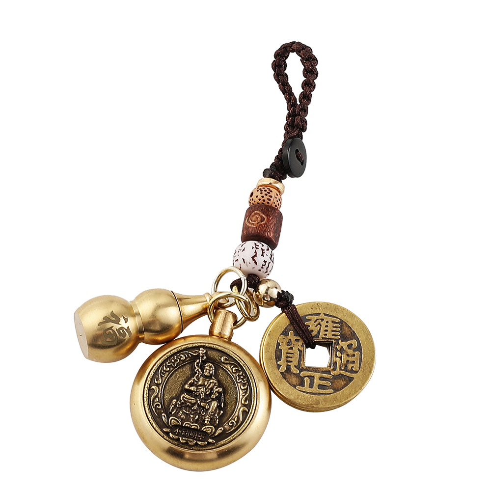 Brass Gourd Pendant Oito Zodía - Ethnic Fashion Co In avaliação e preço