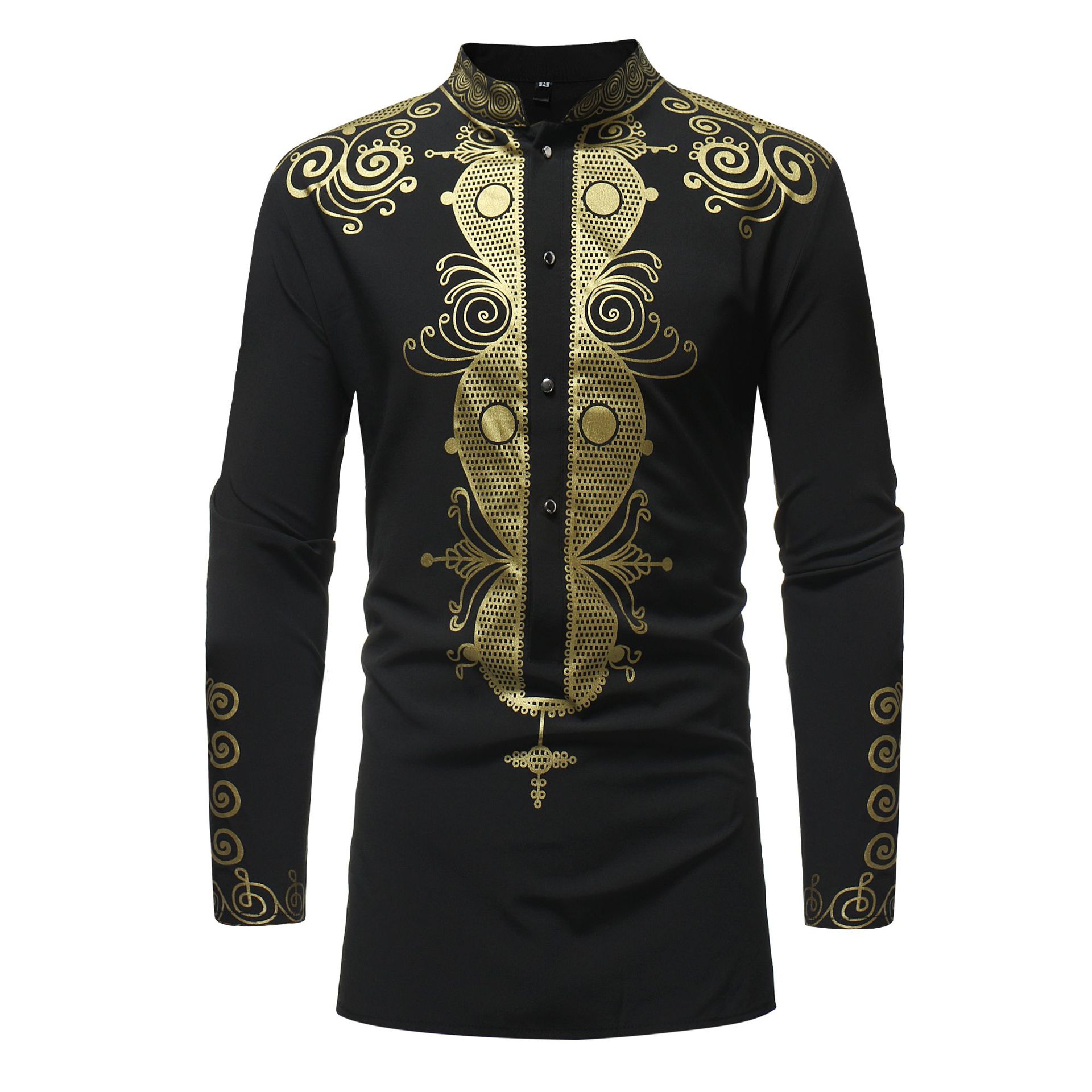 Camisa africana dashiki manga  - Dashiki Shirt Men avaliação e preço
