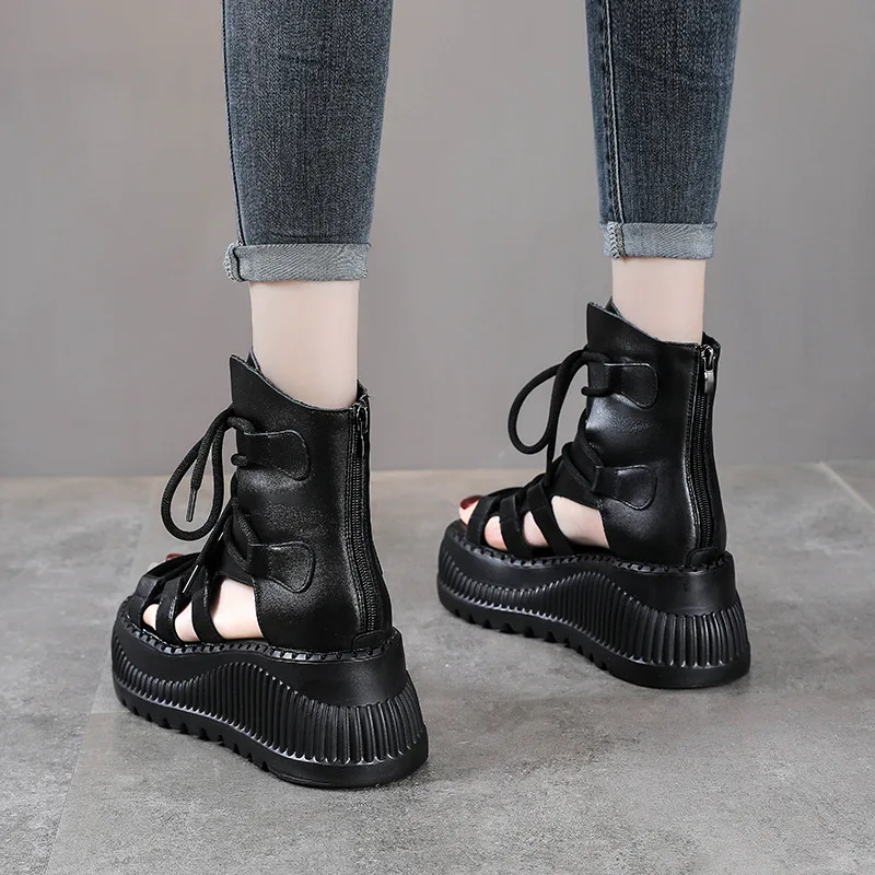 8cm étnico vaca couro genuíno  - Ethnic Fashion For Women avaliação e preço