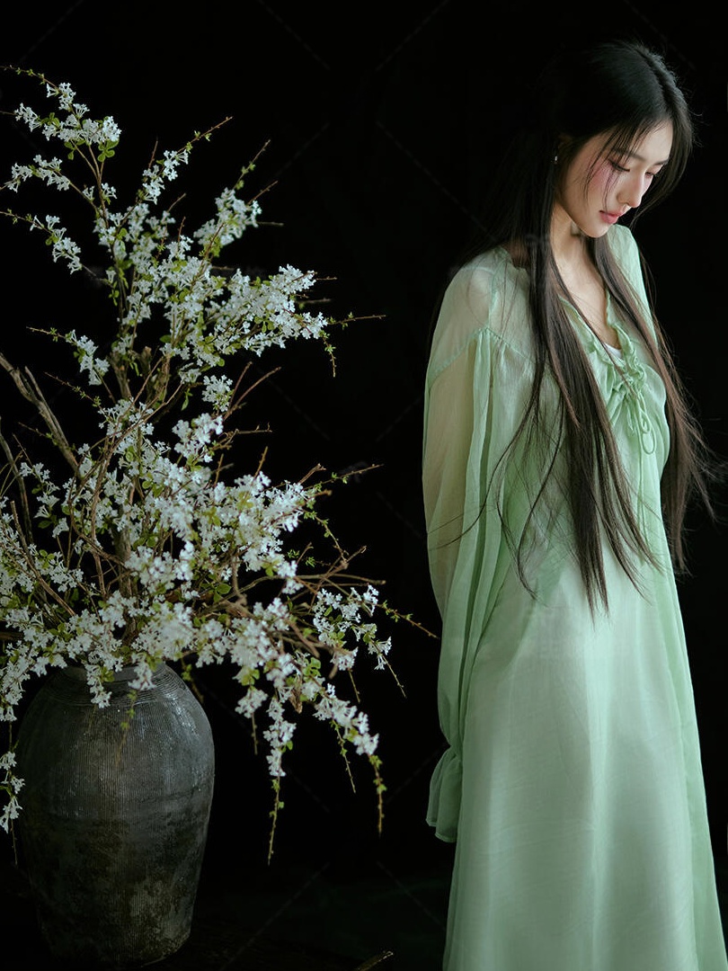 Vestido Verde Estilo Chinês Tr - Ethnic Fashion Studio avaliação e preço