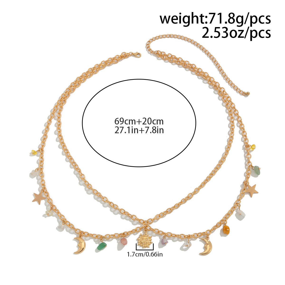 Boho estrela lua sol pingente  - Ethnic Fashion Jewellery avaliação e preço