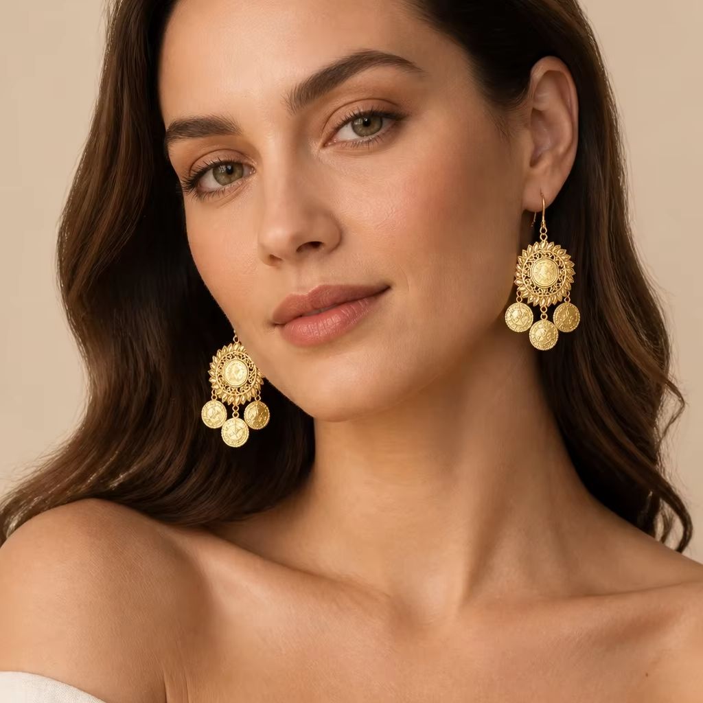 Brincos Florais Étnicos Vintag - Ethnic Fashion Co In avaliação e preço