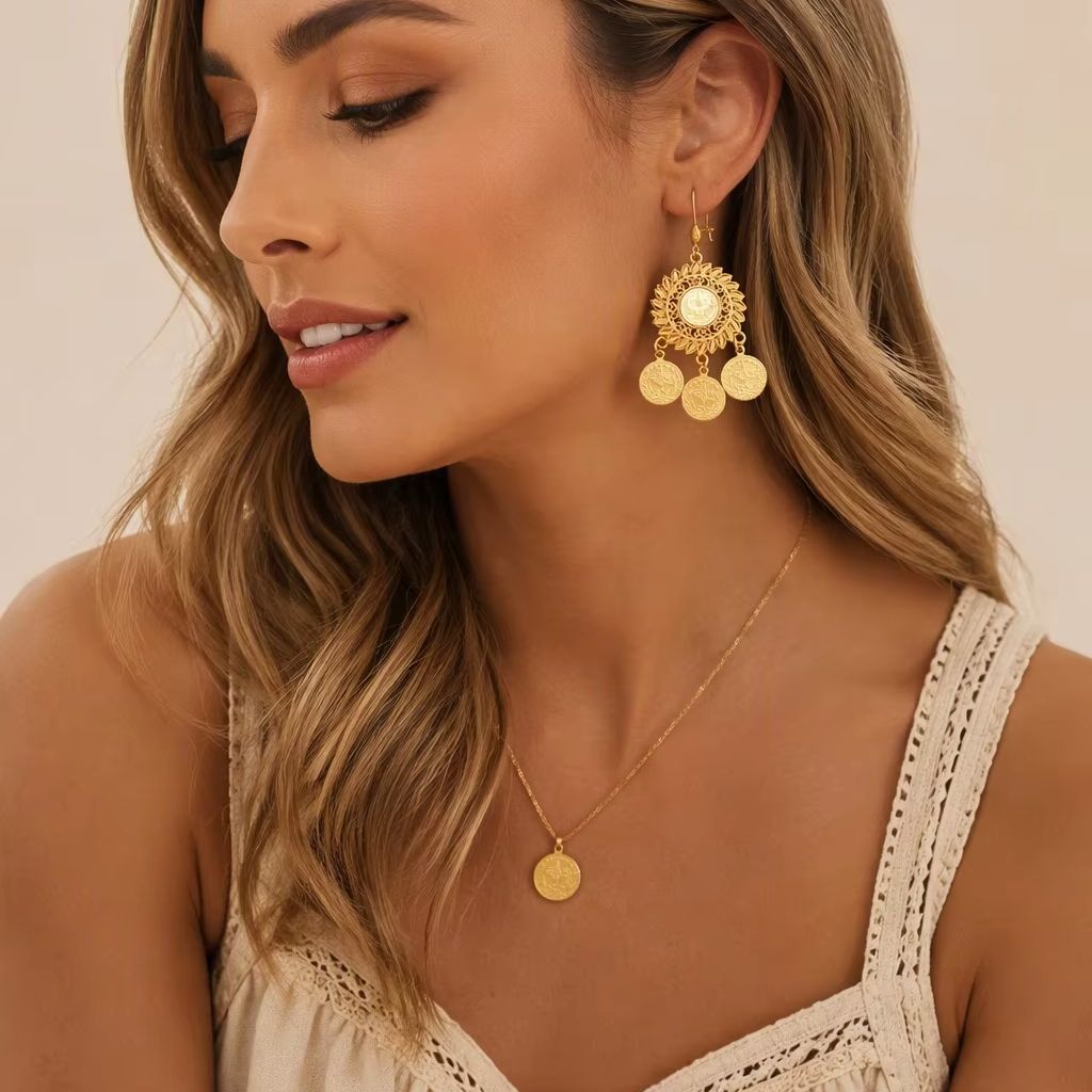 Brincos Florais Étnicos Vintag - Ethnic Fashion Co In avaliação e preço