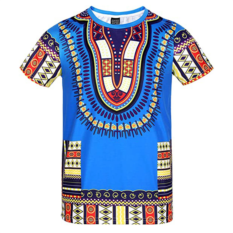 Unisex 3D Impressão Africano D - Dashiki Shirt Men avaliação e preço