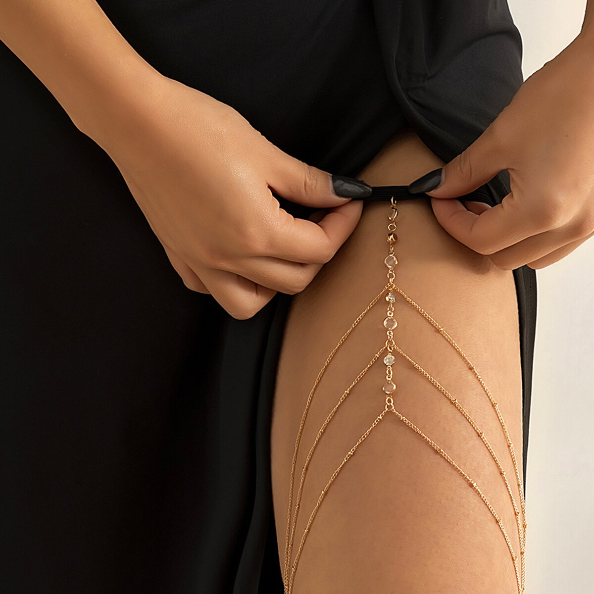 Boho elástico de cristal perna - Ethnic Fashion Jewellery avaliação e preço