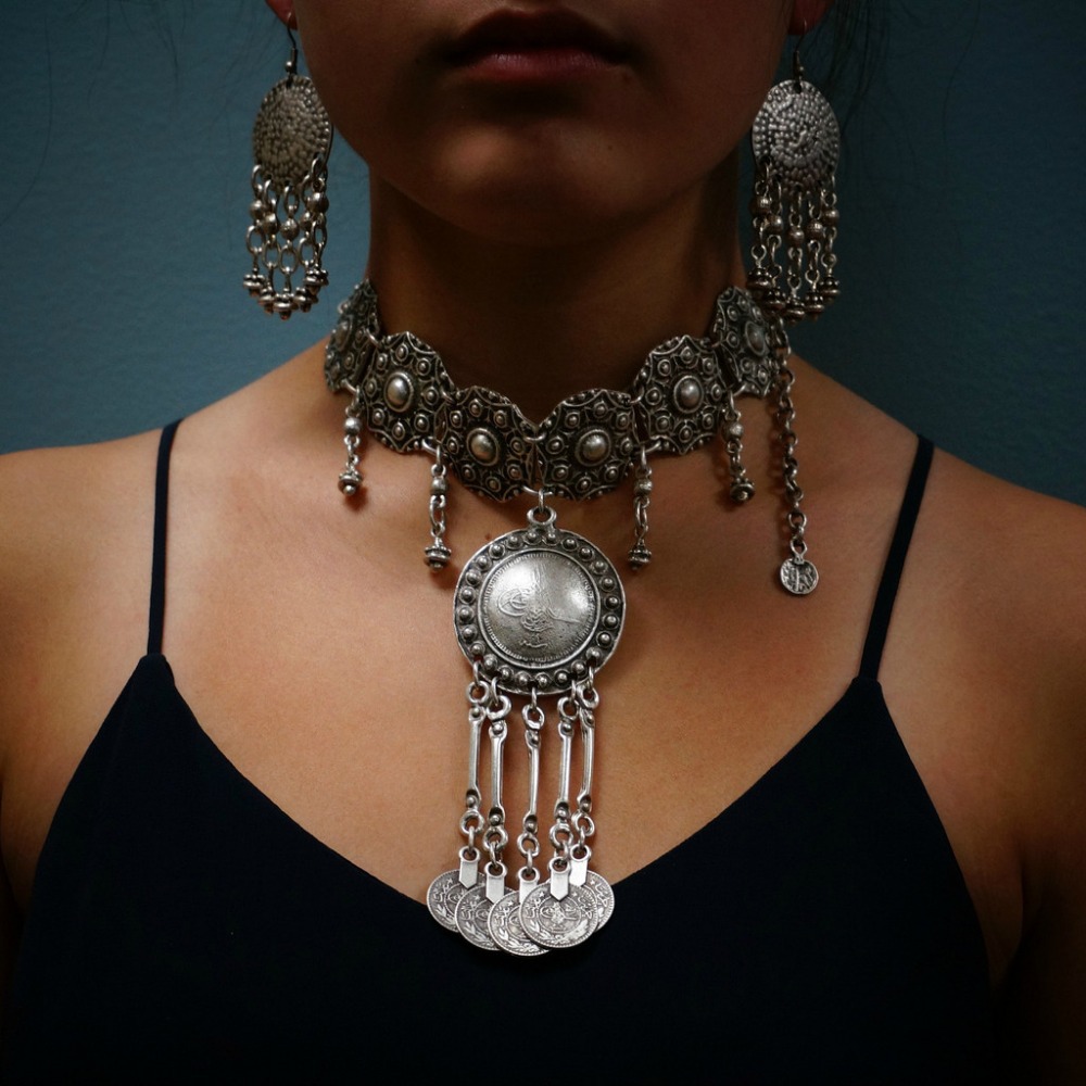 Étnico cigano vintage moeda de - Ethnic Fashion Co In avaliação e preço