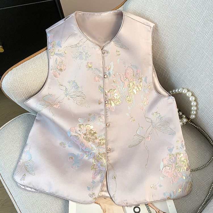 Novo Colete de Estilo Chinês c - Ethnic Fashion Trends 2025 avaliação e preço
