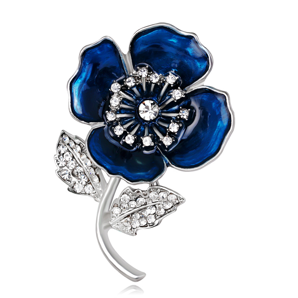 Broche de flor de papoula verm - Ethnic Fashion Uk avaliação e preço