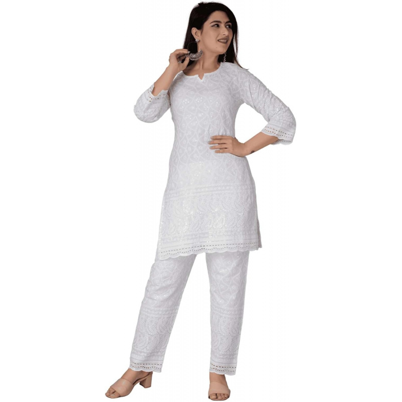 Kurtis indianos de algodão Chi - Salwar Kameez Set avaliação e preço