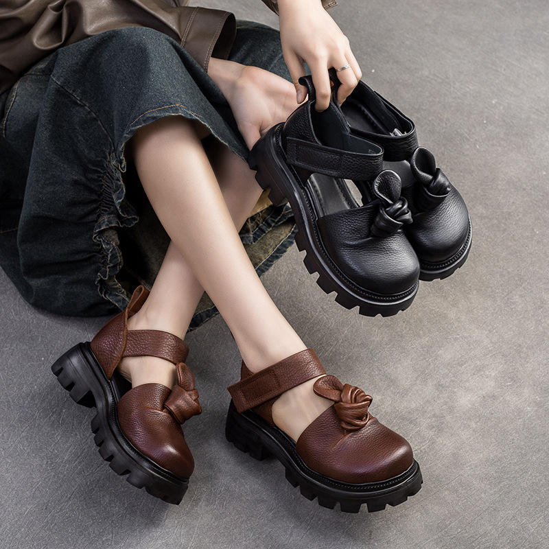 Sapatos de Plataforma com Nó É - Ethnic Fashion For Women avaliação e preço