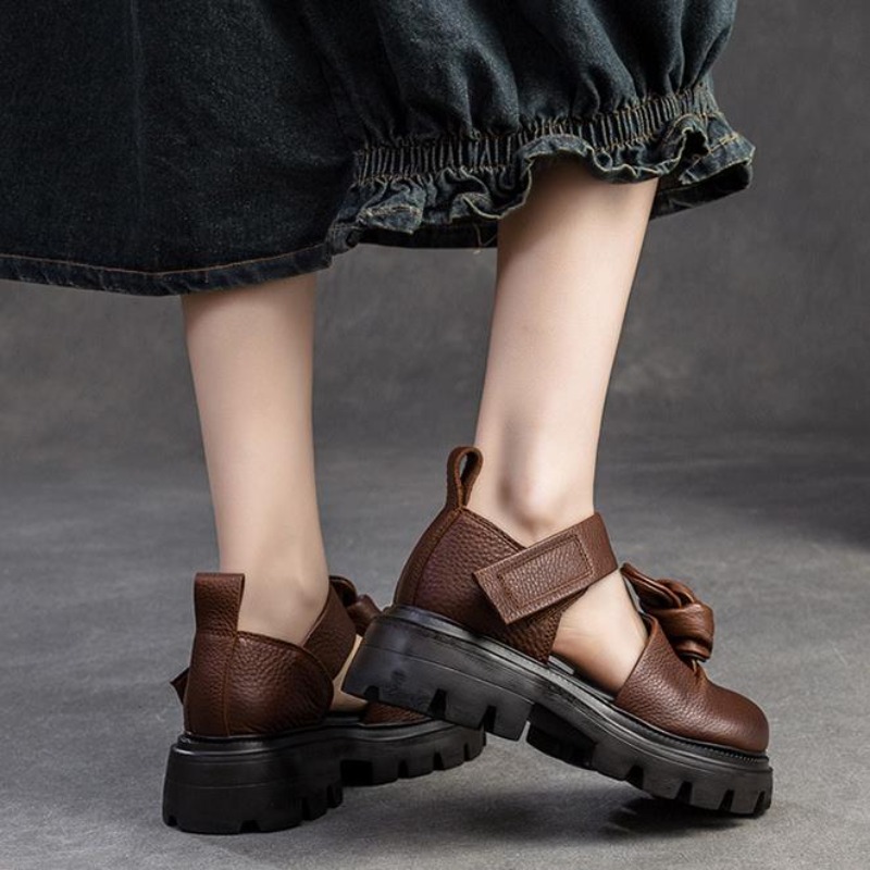 Sapatos de Plataforma com Nó É - Ethnic Fashion For Women avaliação e preço