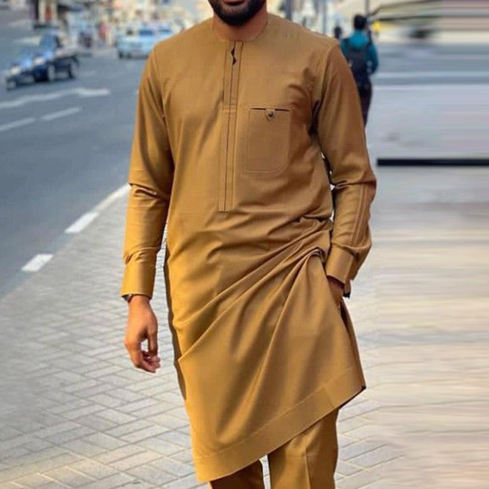 2024 novo conjunto masculino t - Dashiki Shirt Men avaliação e preço