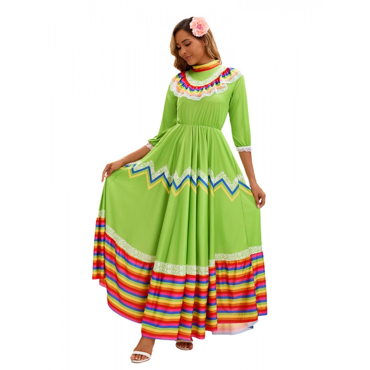 Vestido de Dança Étnica Femini - Ethnic Fashion Trends 2025 avaliação e preço