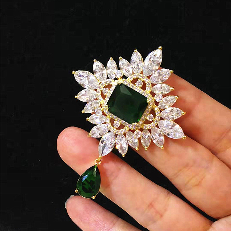 Broche vintage cristal luxo pi - Ethnic Wear avaliação e preço