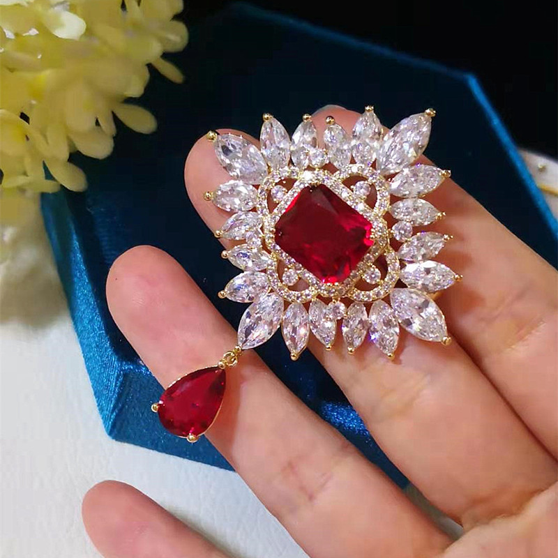 Broche vintage cristal luxo pi - Ethnic Wear avaliação e preço