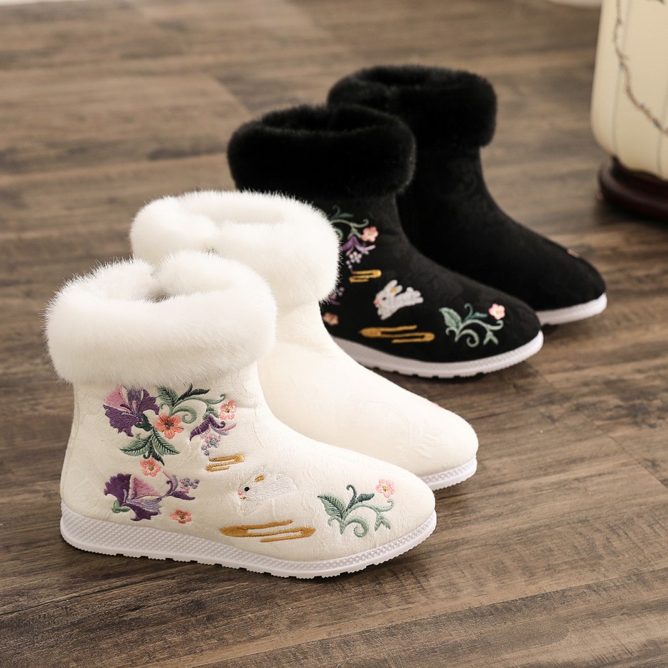 Moda botas de inverno sapatos  - Winter Ethnic Fashion For Women avaliação e preço
