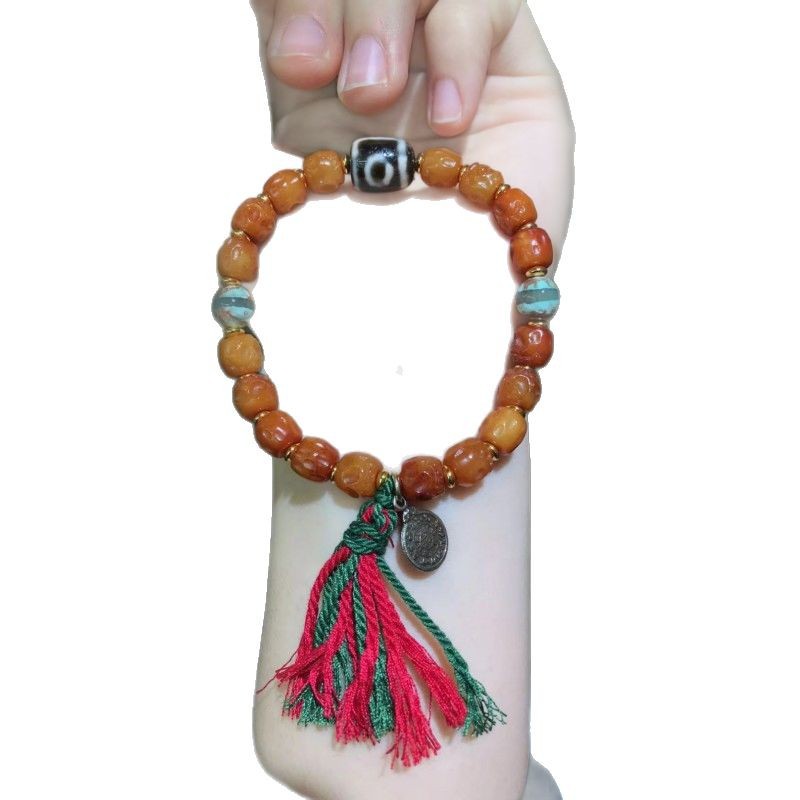 Pulseira tibetana de osso de i - Ethnic Fashion World avaliação e preço