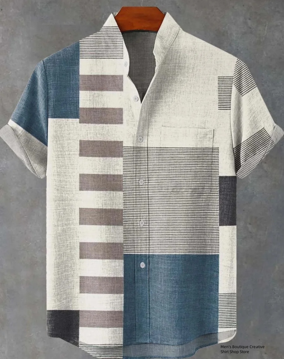 Novo linho masculino 3d padrão - Ethnic Fast Fashion avaliação e preço