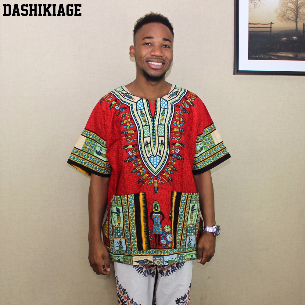 (Envio rápido) 2016 mais novo  - Dashiki Shirt Men avaliação e preço
