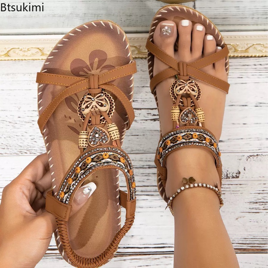 Sandálias Boêmias Femininas pa - Ethnic Fashion For Women avaliação e preço