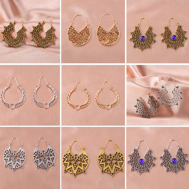 Oco esculpido para brincos fem - Ethnic Fashion Instagram avaliação e preço
