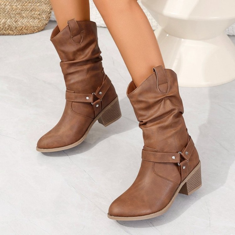 Mulheres meados de bezerro bot - Ethnic Fashion For Women avaliação e preço